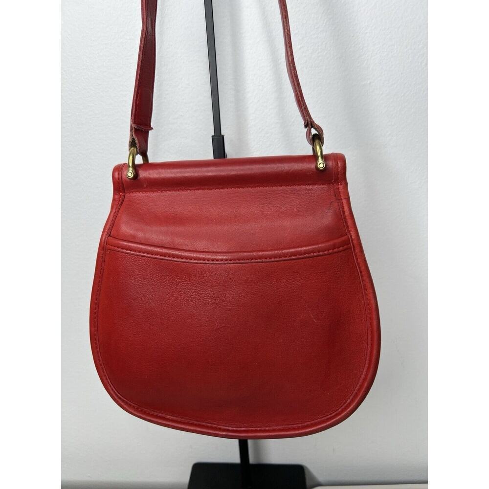 Vintage Red Coach Post Pouch Leather Crossbody Purse GORGEOUS - Picture 2 of 16